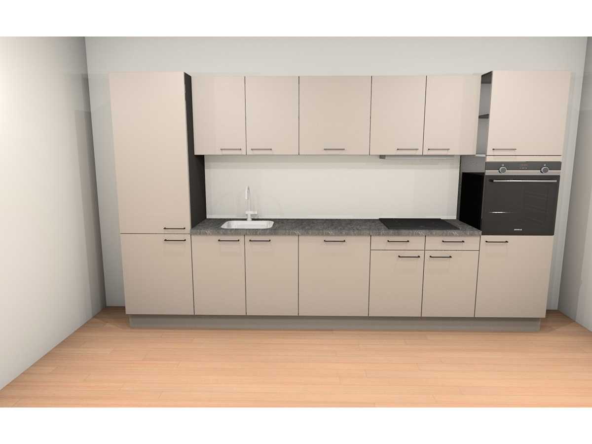 Häcker Concept130 SCALA greige Recht keuken - Häcker Keukens keukens uit voorraad leverbaar