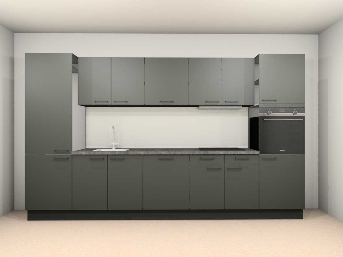 Häcker Concept130 SCALA Olijfgroen Keukenopstelling - Häcker Keukens keukens uit voorraad leverbaar