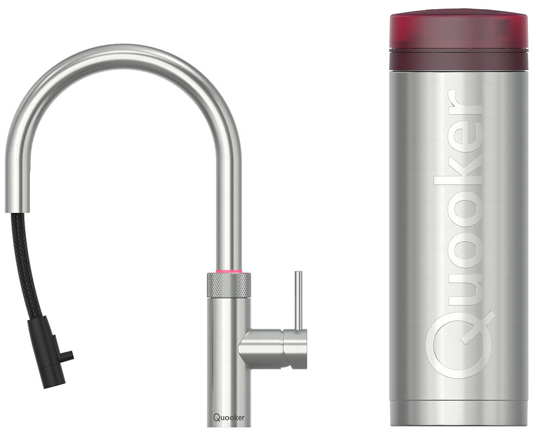 Quooker PRO3 + Flex Round RVS Kokendwaterkraan - Quooker kranen uit voorraad leverbaar