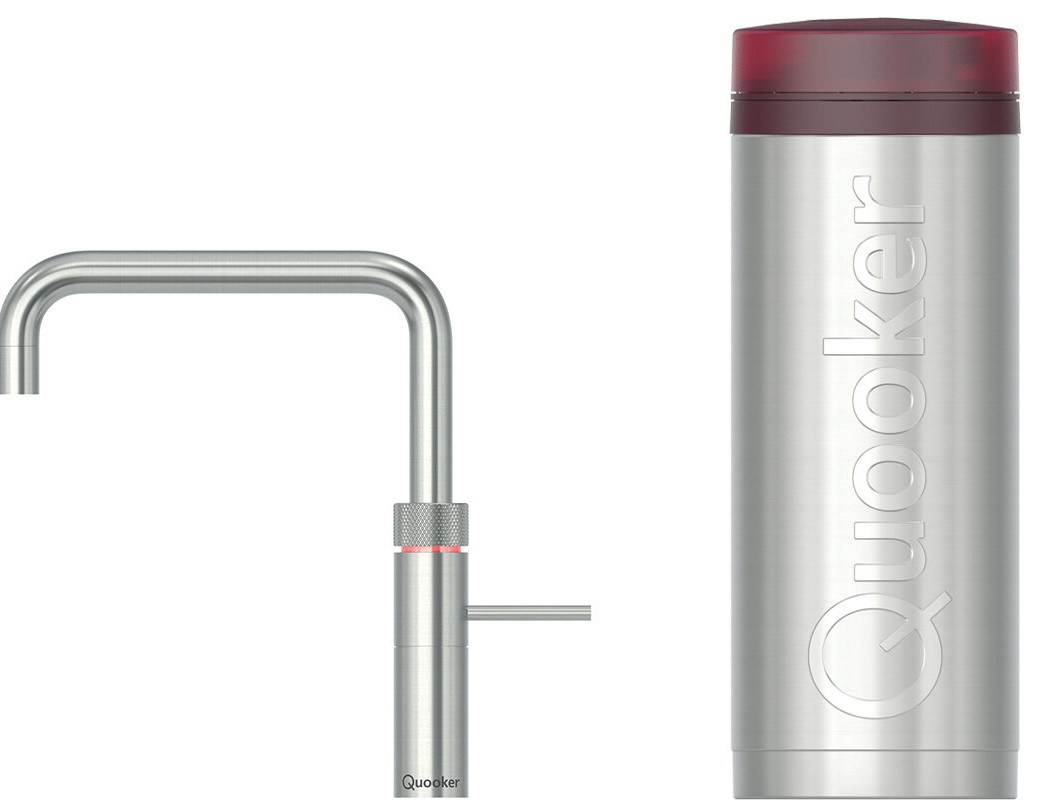 Quooker PRO3 + Fusion Square RVS Kokendwaterkraan - Quooker kranen uit voorraad leverbaar